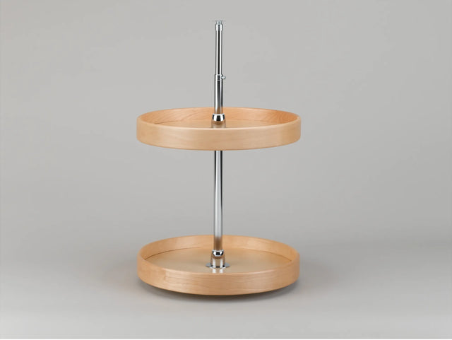 Rev-A-Shelf 18 in Wood Full Circle Lazy Susans 2-Shelf LD-4NW-072-1