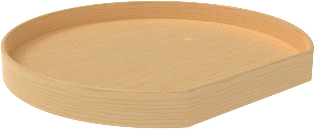 Rev-A-Shelf 32 in Natural Wood Tall Rim D-Shape Lazy Susan LD-4NW-201-32TBS-1
