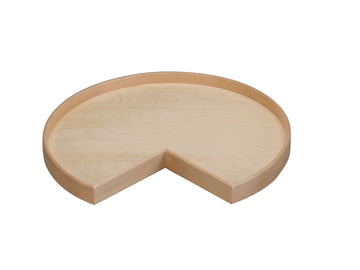 Rev-A-Shelf 28 in Natual Wood Kidney Lazy Susan w/alum bearing LD-4NW-401-BS-1