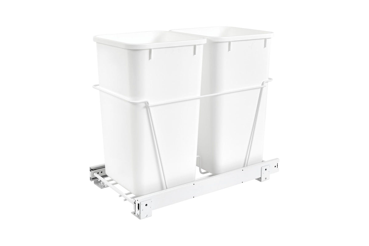 Rev-A-Shelf Double 27 Qrt Pull-Out Waste Containers RV-15PB-2S