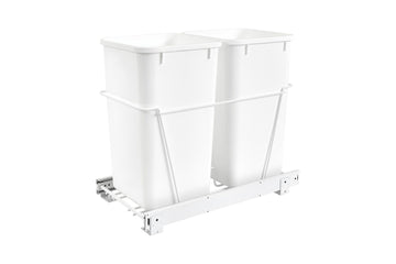 Rev-A-Shelf Double 27 Qrt Pull-Out Waste Containers RV-15PB-2S