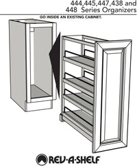 Rev-A-Shelf 11 in W x 58 in H Wood Pantry Pullout Soft Close 448-TP58-1