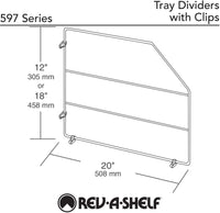 Rev-A-Shelf 18 in Bakeware Organizer 597-18-52