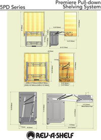 Rev-A-Shelf 24 in Pull Down Shelf 5PD-24