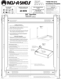Rev-A-Shelf 14 in Wood Tall Pullout Drawer Soft-Close 4WDB7-SC-1