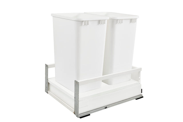Rev-A-Shelf Double 50 Qrt Tandem Pull-Out Waste Container TWCSC-1850DM-2