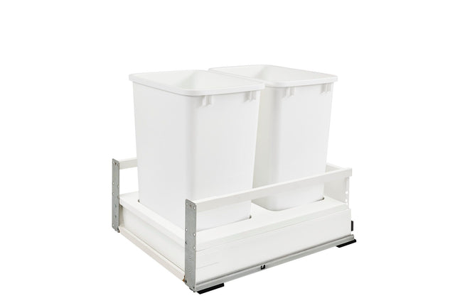 Rev-A-Shelf Double 35 Qrt Tandem Pull-Out Waste Container TWCSC-21DM-2