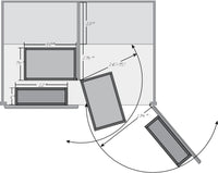 Rev-A-Shelf 45 in Swing Out Pantry Kit 4WP18