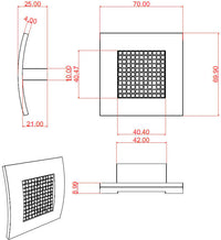 Contemporary Metal Knob 783332140