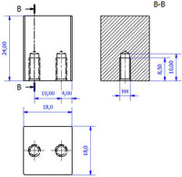 Contemporary Metal Knob 798118165