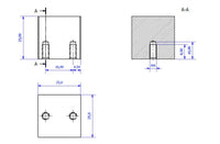 Cube Modern Aluminum Knob 798125165