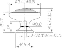 Notre-Dame Traditional Metal Knob BP10734BB