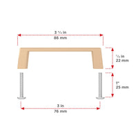 Eglinton Modern Metal Pull BP1076CHBRZ