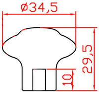 Cherbourg Traditional Ceramic Knob BP132230