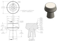 Québec Contemporary Metal Knob BP1894027195