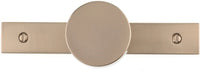 Cranston Contemporary Metal Wardrobe Knob and Backplate BP229540CHBRZ