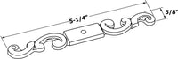 Cherbourg Traditional Metal Backplate for Knob BP284BB