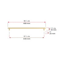 Hearst Modern Aluminum Bar Pull BP3060448160