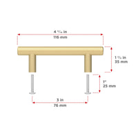 Hearst Modern Aluminum Bar Pull BP306076160