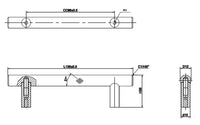 Hearst Modern Aluminum Bar Pull BP306096160