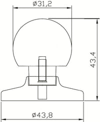 Evanston Functional Metal Wardrobe Knob BP392214030