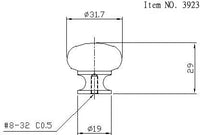 Gatineau Traditional Brass Knob BP3923140