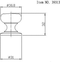 Prairie Traditional Brass Knob BP39313142