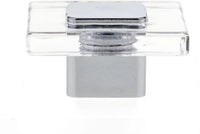 Pomezia Contemporary Acrylic and Metal Knob BP3993404014011