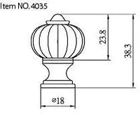 Montreuil Eclectic Acrylic and Metal Knob BP403511