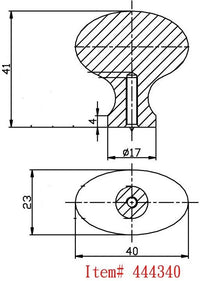 Laurier Traditional Metal Knob BP444340142
