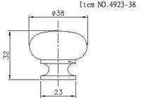 Gatineau Traditional Metal Knob BP492338142