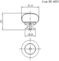 Varennes Traditional Brass Knob BP4923BB