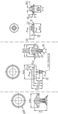Drummondville Traditional Metal Knob BP757BORB