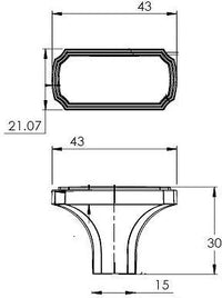 Lorraine Transitional Metal knob BP77043143
