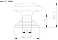 Mont-Royal Traditional Metal Knob BP80980195