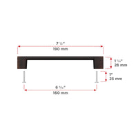 Armadale Modern Metal Pull BP8160160BORB