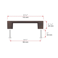 Armadale Modern Metal Pull BP816096BORB