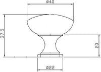 Copperfield Contemporary Metal Knob BP90414030