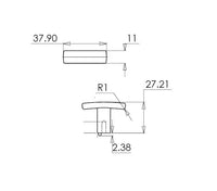 Padova Contemporary Metal Knob DP65038195
