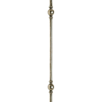 Round Stair Baluster – 9/16″ with two 1 1/2″ spheres