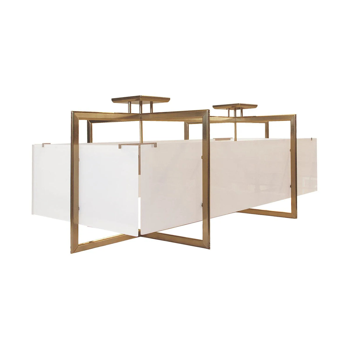 Low Profile Double Cube Chandelier