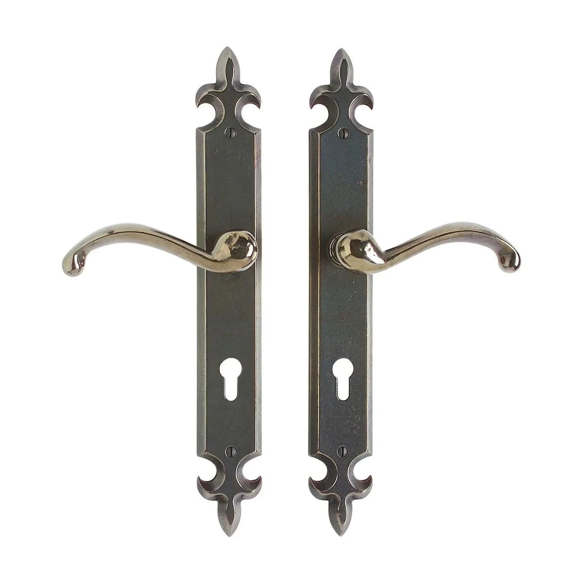Fleur de Lis Multi-Point Entry Set – 2″ x 15″ E825