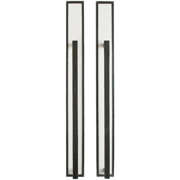 Designer Leather Push/Pull Set – 3 9/16″ x 34 1/8″