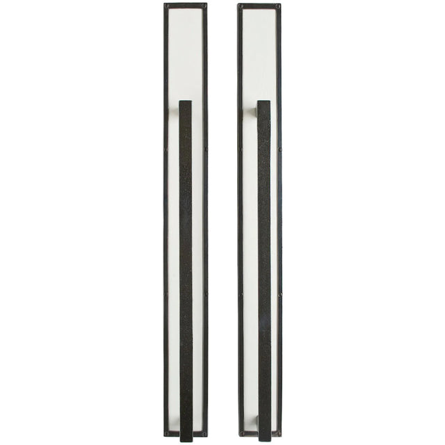 Designer Leather Push/Pull Set – 3 9/16″ x 34 1/8″