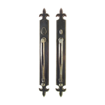Fleur de Lis Push/Pull Set – 3 1/4″ x 27″ G841