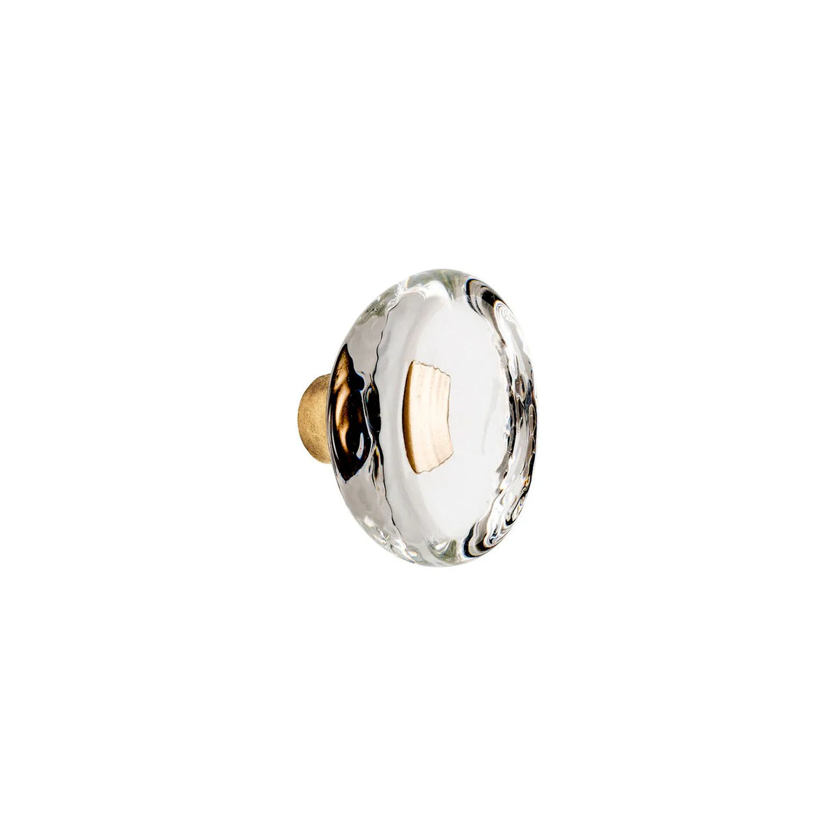 Oval Cast Glass Knob