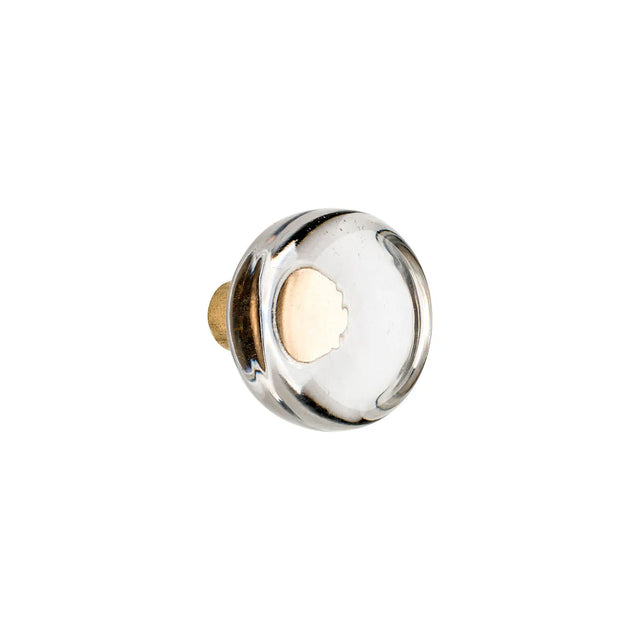 Round Cast Glass Knob