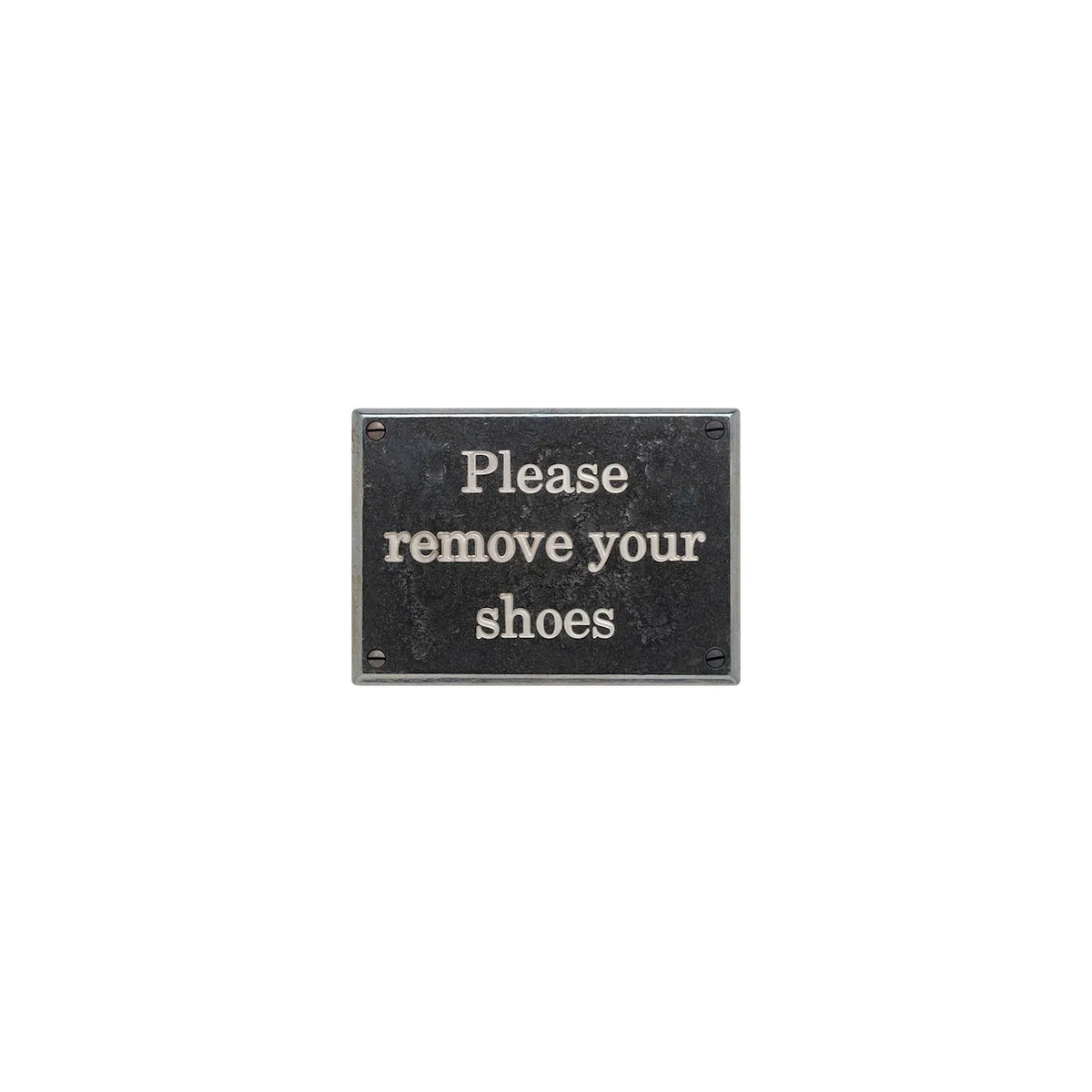 Please Remove Your Shoes Plaque – New Century Schoolbook Font