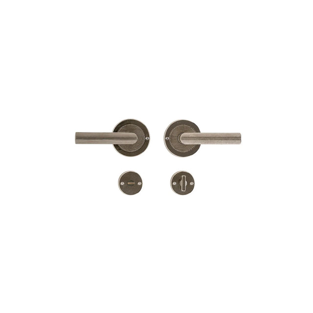 Round Flute Bathroom Lock – 89mm