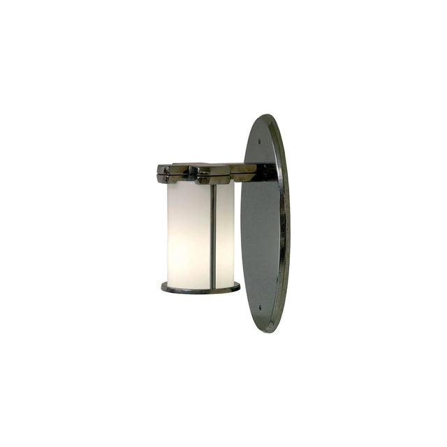 Truss-Ring Sconce – Round Glass – with Oval Escutcheon WS415